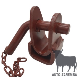 Ucho D47/D35/D45/D44 (czerwone ze sworzniem)
