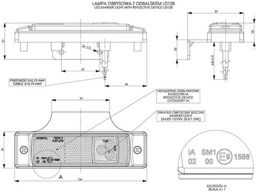 Lampa obrysowa LD890