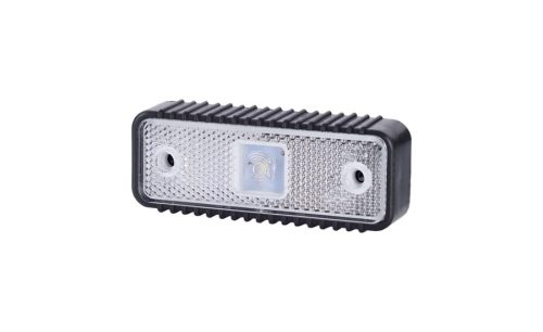 Lampa obrysowa biała z podkładką gumową ryflowaną